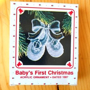 Hallmark Keepsake Vintage Baby's First Christmas Ornament
